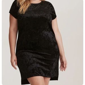 Black Velvet Stretch Torrid Dress